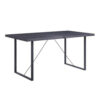15022026699170d823faf.jpeg Dining Table with Rectangular Metal Inserted Top and Sled Base, Gray