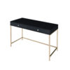 150220266991715835152.jpeg Writing Desk with 2 Storage Compartments, Black and Gold