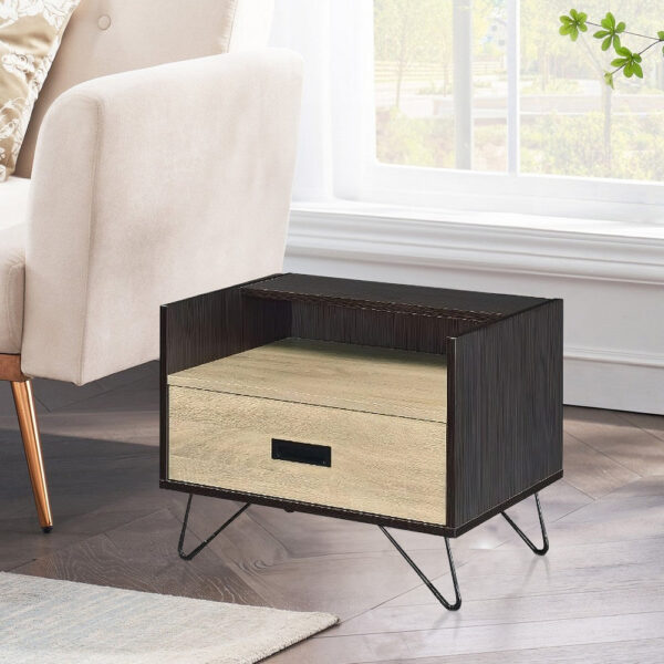 150220266991719d08512.jpeg Accent Table Possessing Metal Leg with Tip