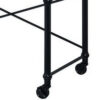 15022026699171d07d830.jpeg Writing Desk with Casters and Nail Accents, Black