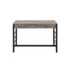 Built-in USB Port Writing Desk, Light Weathered Oak and Black