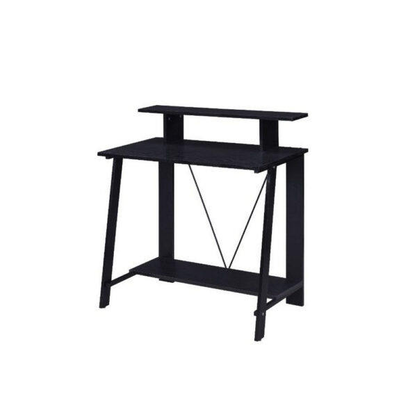 Writing Desk with V Shaped Frame, Black