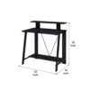 Writing Desk with V Shaped Frame, Black