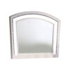 Wall Mirror with LED light and Crystal Accents, White