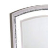 Wall Mirror with LED light and Crystal Accents, White