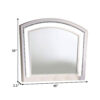 Wall Mirror with LED light and Crystal Accents, White
