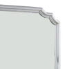 Mirror with Scooped Corner and Molded Detail, Silver