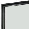 Mirror with Wooden Frame and Molded Detail, Black