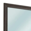Mirror with Wooden Frame and Molded Detail, Dark Gray