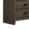 Dresser with Black Rectangular Pulls, Gray