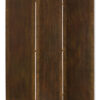 15022026699175abe486d.jpeg Metal 3 Panel Screen with Textured Nub Head Accent Borders, Brown
