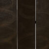 150220266991782932b19.jpeg Foldable 3 Panel Canvas Room Divider with Swirl Details, Dark Brown