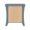 Accent Table with 2 Drawers and Open Compartment, Gray