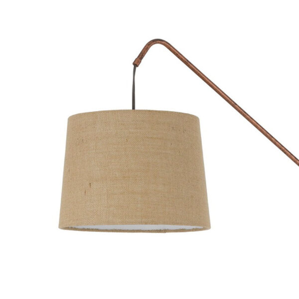 68 Inch Adjustable Arc Arm Metal Floor Lamp, Rustic Bronze