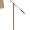 68 Inch Adjustable Arc Arm Metal Floor Lamp, Rustic Bronze