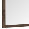 41 Inch Wood Portrait Mirror, Beveled Trim Top, Wood Grain, Oak Brown