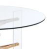 1502202669917d4b2a5a7.jpeg Hale 41 Inch Round Coffee Table, Glass Top, Acrylic Legs, Clear, Gold