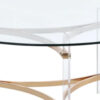 1502202669917d4d01247.jpeg Hale 41 Inch Round Coffee Table, Glass Top, Acrylic Legs, Clear, Gold
