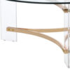 1502202669917d4ea52d8.jpeg Hale 41 Inch Round Coffee Table, Glass Top, Acrylic Legs, Clear, Gold