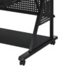 Gia 67 Inch Music Desk Studio Workstation, Keyboard Tray, Shelves, Black