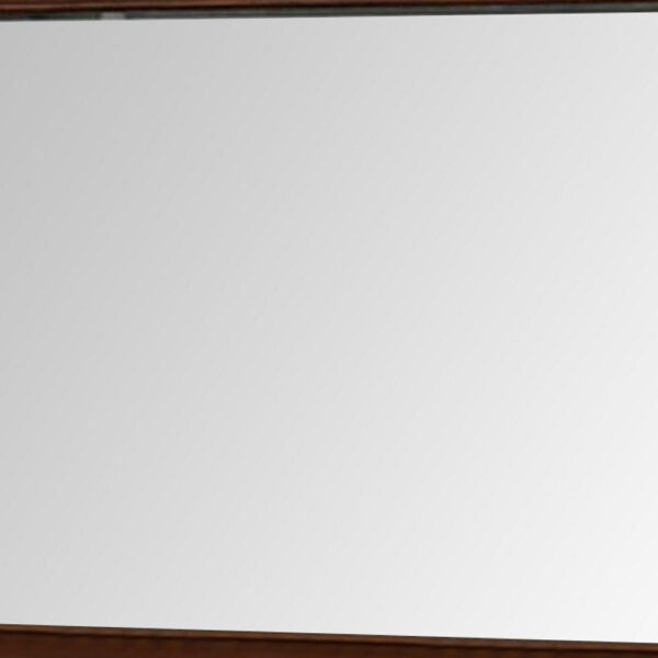 1502202669917e0ea8ca9.jpeg 44 Inch Wall Mirror, Molded Trim, Rectangular Wood Frame, Cherry Brown