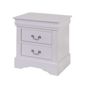 150220266991802d5e972.jpeg 24 Inch Modern Classic Nightstand, 2 Drawers, Drop Handles, Wood, White