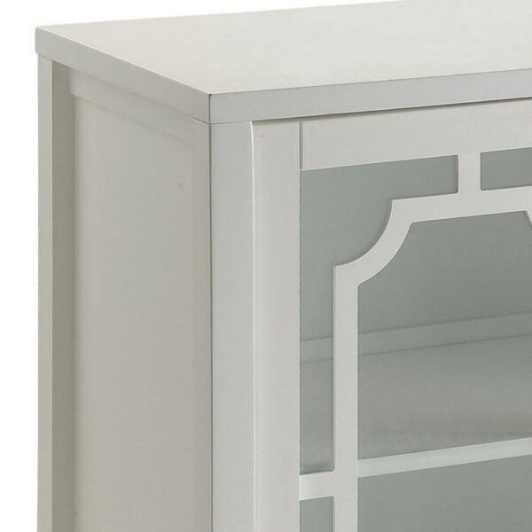 Pali 47 Inch Wall Mirror, Beveled Edge, Art Deco, Faux Crystals, Silver