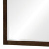 40 Inch Solid Wood Modern Mirror, Portrait, Framed, Cappuccino Brown
