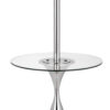 15022026699182365af4e.jpeg Ava 61 Inch Modern Floor Lamp, Glass Tray Table, 1 USB Port, Glossy, Chrome
