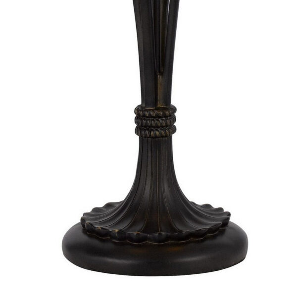 Xia 26 Inch Tiffany Style Vintage Table Lamp, Glass Shade, Antique Bronze