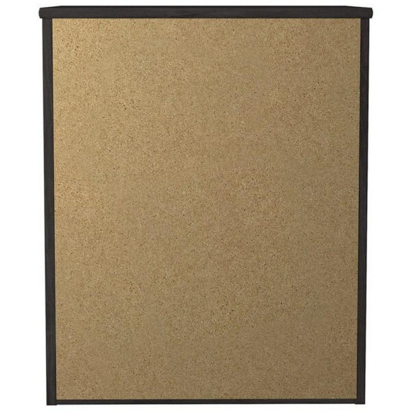 1502202669918336d0570.jpeg Wren 24 Inch Modern Rustic Wood Nightstand, 2 Drawers, Oak Grain, Black