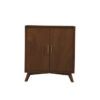 15022026699183703486d.jpeg Ian 36 Inch 2 Door Bar Cabinet, Mahogany Wood, Wine Rack, Walnut Brown