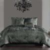 Jay 7 Piece King Comforter Set, Polyester Velvet, Deluxe Texture, Gray