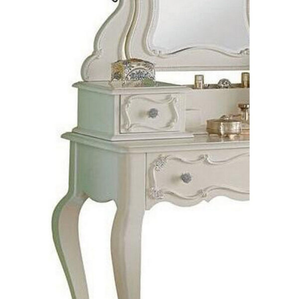15022026699183e1e89e5.jpeg 63 Inch Wood Classic Vanity Desk with Mirror, 3 Drawers, Carved, White