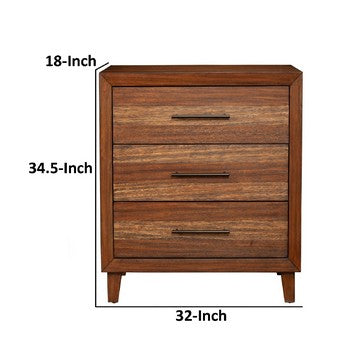 150220266991841365ec9.jpeg Paul 35 Inch Small Dresser Chest, 3 Drawers, Metal Bar Handles, Warm Brown