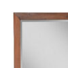 Rue 36 x 40 Rectangular Dresser Mirror, Mahogany Wood Frame, Warm Brown