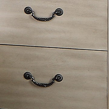 Bran 27 Inch Modern 2 Drawer Nightstand, Pine Wood, Grains, Light Brown