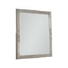 Bran 36 x 36 Modern Square Dresser Mirror, Pine Wood, Light Brown