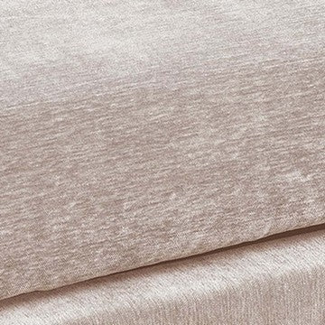 Rio 32 Inch Modular Ottoman, Box Cushion Seat, Wood Legs, Blush Pink