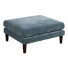 15022026699184ca76c7a.jpeg Rio 32 Inch Modular Ottoman, Box Cushion Seat, Wood Legs, Slate Blue Fabric