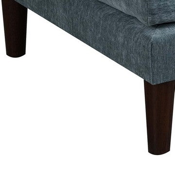 15022026699184cbc7b70.jpeg Rio 32 Inch Modular Ottoman, Box Cushion Seat, Wood Legs, Slate Blue Fabric