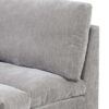 15022026699184d25b5d9.jpeg Luna 33 Inch Modular 1 Arm Corner Chair, Triple Plush Cushioned Seat, Gray