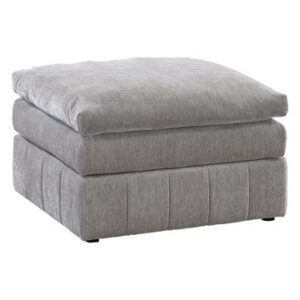 15022026699184faa972b.jpeg Luna 33 Inch Modular Ottoman, Three Layer Plush Cushioned Seat, Gray