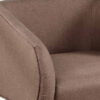Tim 30 Inch Fabric Upholstered Accent Chair, 360 Swivel Seat, Brown
