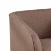 Tim 30 Inch Fabric Upholstered Accent Chair, 360 Swivel Seat, Brown