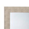 Structure 26 x 38 Modern Rectangular Mirror, Shargeen Texture, Bevel, Ivory