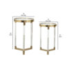 15022026699187f413b33.jpeg 24, 21 Accent Tables, Acrylic Clear Legs, Glass Top, Set of 2, Gold