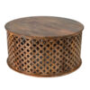 150220266991893bc4c97.jpeg 35, 34 Inch Coffee Table Set of 2, Mango Wood Lattice Design, Brown