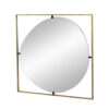 1502202669918ad5c7f4e.jpeg Ani 32 Inch Mirror, Artistic Oval Cut Out Design, Gold Finish Metal Frame