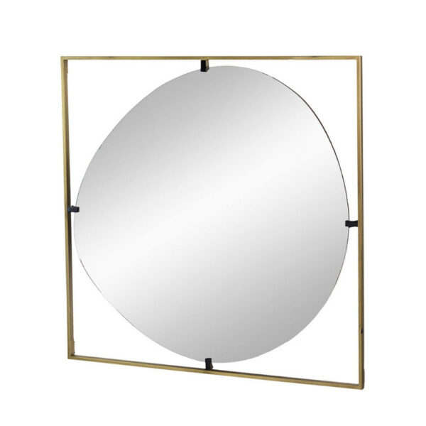 1502202669918ad5c7f4e.jpeg Ani 32 Inch Mirror, Artistic Oval Cut Out Design, Gold Finish Metal Frame